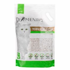 slomart DIAMENTIQ Tofu Neutrala Ultra zgoščena ilovica za mačke - rastlinski litter, 4kg, brez prahu, biološko razgradljiva, brez vonja