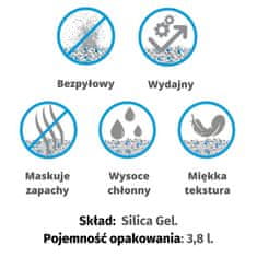 slomart DIAMENTIQ Neutraalna - Mačja legla iz silicijevih granul, 30 l, brez vonja, antibakterijsko, 28 kg