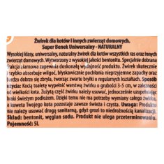 Certech SUPER BENEK UNIVERZALNA Mačja literatura bentonitne granule, 5 l - Hitro vpijanje, odpravlja vonjave, brez lepljenja za tačke.