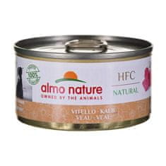 Almo Nature ALMO Nature HFC NATURAL teletina - mokra hrana za odrasle pse, 95 g, brez konzervansov in umetnih barvil