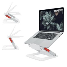 Leitz Leitz Ergo Multi-Winkel Laptop Stojalo, bele barve, za prenosnike do 15" (38,1 cm), nastavljivo in zložljivo