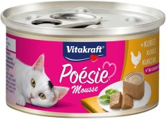 Vitakraft VITAKRAFT POESIE mousse s piščancem - mokra hrana za mačke, 85 g - brez konzervansov, brez umetnih barvil, primerna za vse pasme