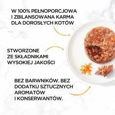 slomart GOURMET GOLD - Slani kolač s piščancem in korenjem za mačke, 85 g, brez žitaric, brez glutena, za odrasle mačke