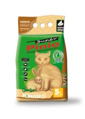 Certech Naravni leseni stelja za mačke Certech Cat Litter Super Pinio, 5 l - hitro vpijajoča, brez prahu, z eliminacijo vonjav