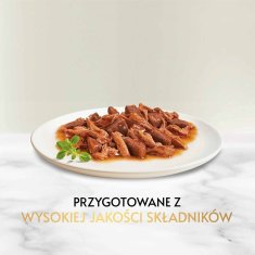 slomart GOURMET GOLD - Casserola z racami in puranom za mačke, 85g, mokra hrana za zrele mačke, splošno zdravje