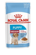 Royal Canin ROYAL CANIN SHN Srednje Pasje Mladiče v omaki - mokra hrana za mladiče, 10x140g, za zdravo rast in razvoj