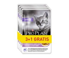 slomart PURINA Pro Plan Junior Turek - mokra hrana za mačke - 4 x 85 g - za splošno zdravje, primerna za vse pasme