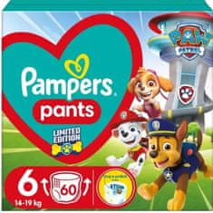 Pampers Active Baby Pants Paw Patrol hlačne plenice, velikost 6 (14-19 kg), 60 plenic