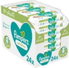 Pampers Sensitive Baby otroški čistilni robčki, 24 x 52 kosov, 1248 robčkov 