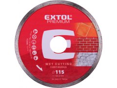 Extol Premium Diamantna rezalna plošča poln krog - mokro rezanje, O 115x22,2x2mm