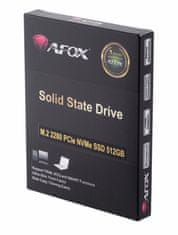 AFOX AFOX SSD M.2 PCIe 4.0, 512GB TLC, 2500 MB/s, NVMe - hitrost branja ter pisanja, odlično za PC in prenosnike