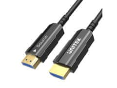 Unitek UNITEK HDMI Kabel 2.0 4K 60HZ AOC, dolžina 15m, črn, maksimalna ločljivost 4096 x 3112 pikslov