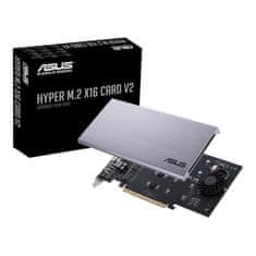 ASUS ASUS HYPER M.2 X16 CARD V2 - PCIe 3.0 notranji adapter s 128 Gbit/s pasovno širino, 1 M.2 (M) režo, 24h dostava