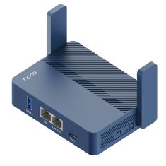 Cudy Cudy AX3000 brezžični usmerjevalnik, Gigabit Ethernet, prenosna naprava, podpora za VPN, Wi-Fi 6, modra barva