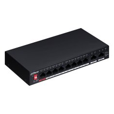 Dahua Dahua Technology Unmanaged PoE Gigabit Ethernet Switch PFS3010-8ET-96-V2, 10-port, črn, 96 W PoE, 24h dostava