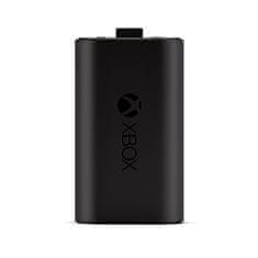 Microsoft Komplet za polnjenje Microsoft Xbox One Play & Charge - Črna, USB Type-C, združljivost z Xbox One, hitro polnjenje