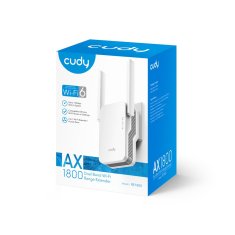 Cudy Cudy RE1800 ojačevalnik Wi-Fi signala, 1200 Mbit/s, 5 dBi, hitro namestitev, bela barva, ena RJ-45 vrata