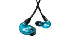 Shure Shure AONIC 215 modre slušalke z enim pretvornikom in 3,5 mm kablom, aktivnim odpravljanjem šuma, v kompletu s torbico.