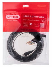 Unitek UNITEK 2.0 4K60HZ HDMI kabel 5m C11063BK-5M, moški, črn, standardni tip A, ravna konstrukcija, hitro pošiljanje