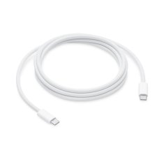 Apple Apple 240W USB-C polnilni kabel (2m) za hitro polnjenje in prenos podatkov, bele barve, izjemna zmogljivost.