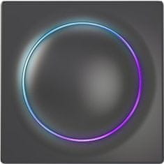 FIBARO Fibaro FGWREU-111-8 elektromagnetni krmilnik z ročno zanko, črna barva, brezžični Z-Wave, do 13 A, z robustno zasnovo.