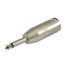 slomart SSQ HA17 - Adapter 6,3 mm Jack na XLR 3-pin moški, krom, hitro pošiljanje, profesionalen audio pripomoček