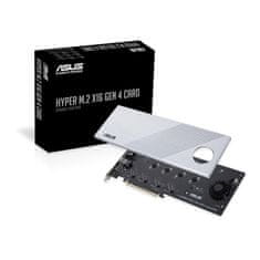 ASUS ASUS Hyper M.2 x16 Gen 4 notranja kartica/adapter s aktivnim hlajenjem in 4 razširitvenimi režami - PCIe 4.0