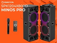 Manta SPK1204X800D Minos Pro zvočni sistem, Bluetooth, RGB, +mikrofon, +daljinec