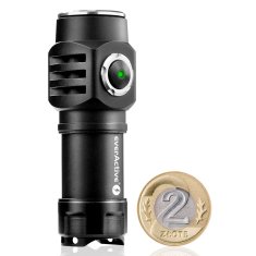 everActive Rechargeable everActive FL-50R Droppy LED svetilka z močjo 500 lm, IP66, aluminijasto ohišje, črna barva