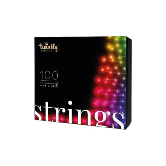 Twinkly Pametne božične luči TWINKLY Strings 100 LED RGB, 8 m, notranje in zunanje, združljive z Google Assistant in Amazon Alexa