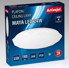 ActiveJet LED stropna svetilka Activejet AJE-MAYA, 24W, s širokim spektralnim obsegom, nevtralno bela svetloba, primerna za notranjo uporabo