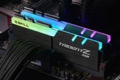 G.Skill G.Skill Trident Z RGB 16GB DDR4 2x8GB 3200MHz, Dual-channel, črn, neizravnana, brez ECC, idealno za zmogljive PC-čke