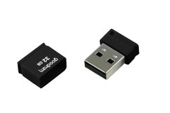 GoodRam USB ključek Goodram UPI2, 32 GB, USB Type-A 2.0, črn, s ključavnico, hitrost branja 20 MB/s, kapica za zaščito