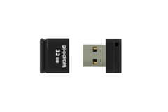 GoodRam USB ključek Goodram UPI2, 32 GB, USB Type-A 2.0, črn, s ključavnico, hitrost branja 20 MB/s, kapica za zaščito