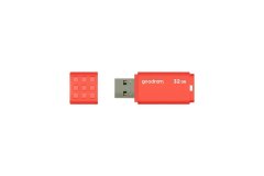 GoodRam USB ključek Goodram 32GB, USB 3.0, tip A, oranžen, odporen na udarce in rentgenske žarke, kompaktna zasnova