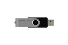 GoodRam USB ključek Goodram UTS3, 64 GB, USB Type-A 3.2 Gen 1, črn, hitrost branja do 60 MB/s, hitrost zapisovanja do 20 MB/s