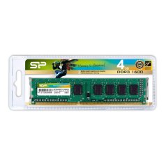 Silicon Power Silicon Power SP004GBLTU160N02 4GB DDR3 1600MHz RAM modul za PC/strežnik, CAS 11, zelene barve, 1.5 V