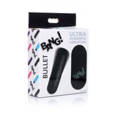 Bang! Mini vibrator Bang! z daljincem, črn