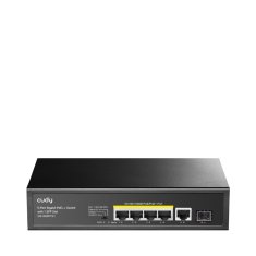 Cudy Cudy GS1005PTS1 Gigabit Ethernet preklopnik s PoE, 5 RJ-45 portov, črn, 24h dobava, kovinska ohišja, brez ventilatorja