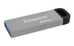 Kingston Kingston Technology DataTraveler 64GB Kyson USB flash pomnilnik, srebrne barve, hitrost branja do 200 MB/s, USB 3.2 Gen 1