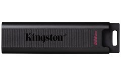 Kingston Kingston DataTraveler 256GB USB 3.2 Gen 2, 1000 MB/s branje, 900 MB/s zapis, črno, ključavnica in LED indikatorji