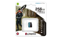 Kingston Kingston 256GB microSDXC Canvas Go Plus, 170MB/s, A2 U3, V30 - Vodo-, udarno- in temperaturno odporen