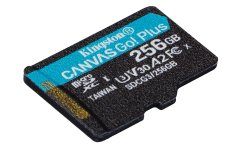 Kingston Kingston 256GB microSDXC Canvas Go Plus, 170MB/s, A2 U3, V30 - Vodo-, udarno- in temperaturno odporen