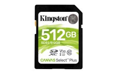 Kingston Kingston Technology Canvas Select Plus 512 GB SDXC spominska kartica Class 10 UHS-I, vodoodporna in odporna na udarce