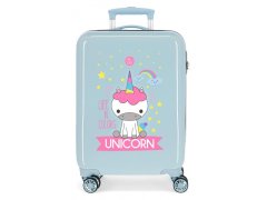 Jada Toys Luksuzni potovalni kovček ABS UNICORN Green, 55x38x20cm, 34L, 4741466 (majhen)