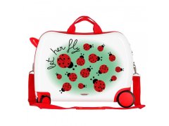 Jada Toys Otroški potovalni kovček na kolesih / voziček HAPPY TRAVEL Ladybug, 3729862