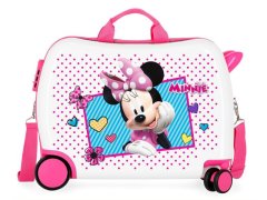 Jada Toys Otroški potovalni kovček na kolesih / otroški voziček MINNIE MOUSE Pink, 34L, 2399862