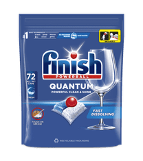 Finish Quantum All in 1 kapsule za pomivalni stroj, 72 kosov