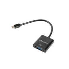 Lanberg adapter HDMI (M) za VGA (F) + kabel Minijack 3,5 mm (F) 20 cm