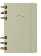 Moleskine Spiralni planer Life 2025 zelena L, trda